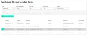 Khôi phục email Microsoft